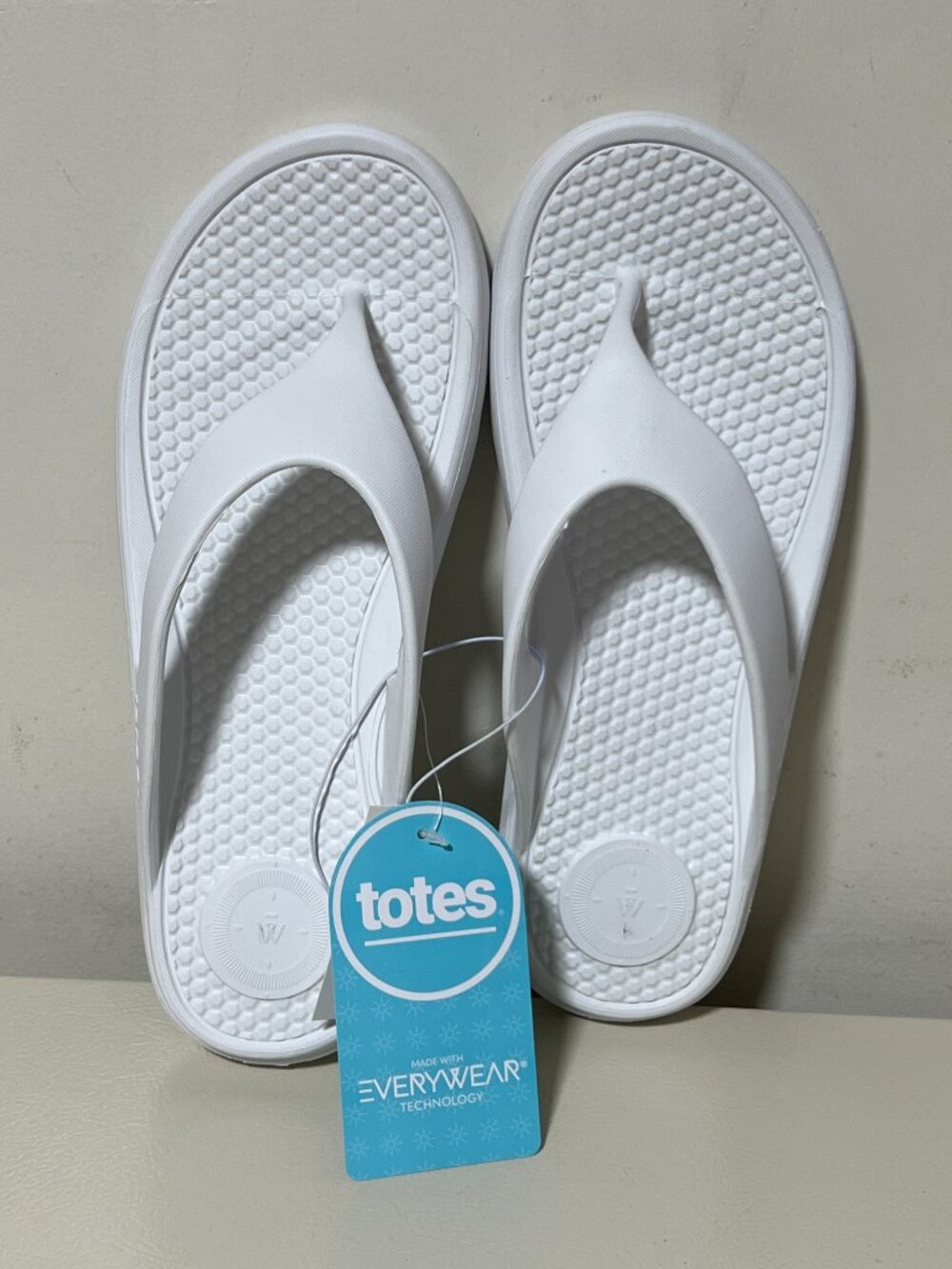 Totes Men’s Everywear Flip Flop Sandals White - Size 11